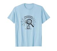 Horloge cérébrale Professionnelle avec Graphique Amusant d'anxiété T-Shirt, Homme, Bleu Céleste, XXL