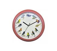 Herzberg, HG03701-WOO, Horloge Chant d'oiseau Bois, Horloge chantante, mélodies apaisantes, symphonie aviaire variée, éducative pour Enfants, Installation Simple, matériau PP Durable