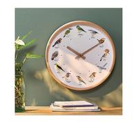 Horloge chants d'oiseaux en bois - NATURE ET DÉCOUVERTES - Bois de hêtre - 12 chants d'oiseaux - Capteur de lumière