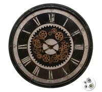 Horloge ""Charly"" noir D76cm - Atmosphera Créateur d'intérieur