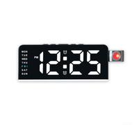 Horloge Chevet ABS Réglable 5 Couleurs Vives(Black White)