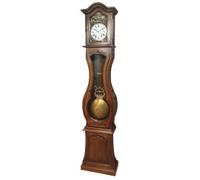 Horloge comtoise galbée en merisier massif sans pieds