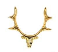 Horloge contemporaine en forme de tête de cerf - Décoration unique pour la maison (S)