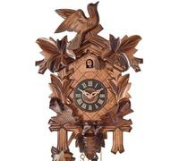 Horloge coucou 1 jour thème oiseaux animés 33 cm option : Mouvement 8 jours