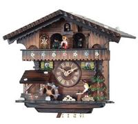 Horloge coucou à mélodie danseurs coupeur de bois 26 cm