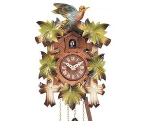 Horloge coucou à mélodie décor coloré 22 cm ou 35 cm Taille : Hauteur 22 cm