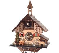 Horloge coucou à piles chalet personnage petits chiens 33 cm Disponibilité : Expédié sous 2 semaines option : Mouvement à quartz