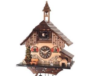 Horloge coucou à piles chalet personnage petits chiens 33 cm Disponibilité : Expédié sous 2 semaines option : Mouvement à quartz