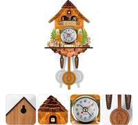 Horloge coucou ancienne en bois Horloge murale maison coucou Horloge coucou suspendue pendule cloche automatique Décoration de la maison
