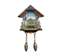 Horloge coucou Berlin Allemagne Aimant de réfrigérateur Souvenir de voyage Décoration de réfrigérateur 3D Autocollant magnétique peint à la main Artisanat