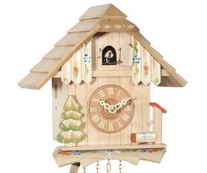 Horloge coucou chalet couleur bois naturel 20 cm Disponibilité : Expédié sous 1 semaine