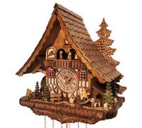 Horloge coucou chalet musical 8 jours cheval à bascule danseurs 44 cm Disponibilité : Expédié sous 2 semaines