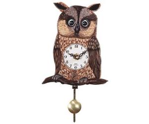 Horloge coucou chouette yeux mobiles pour enfant