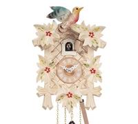 Horloge coucou couleur naturelle oiseau coloré 22 cm Disponibilité : Expédié sous 2 semaines Option : Mouvement musical à piles