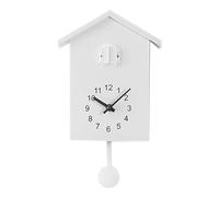 Horloge Coucou Horloge Murale Suspendue en Forme d'oiseau Coucou, décoration for la Maison, Mignonne, Moderne brève(White)