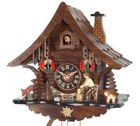 Horloge coucou mécanique 1 jour chalet bûcheron 30 cm