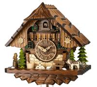 Horloge coucou mécanique 1 jour chalet chien et hibou 28 cm Disponibilité : Expédié sous 2 semaines