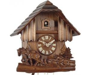 Horloge coucou mécanique chalet 1 jour laboureur 29 cm