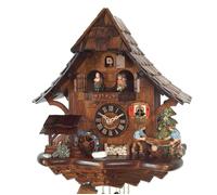 Horloge coucou mécanique musical 1 jour chalet coupeurs de bois 35 cm Disponibilité : Expédié sous 2 semaines
