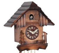Horloge coucou mécanique traditionnel 1 jour chalet en bois de noyer 20 cm Disponibilité : Expédié sous 2 semaines
