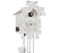 Horloge coucou mécanique traditionnel 1 jour en bois blanc 22 ou 35 cm Disponibilité : Expédié sous 2 semaines taille : Hauteur 22 cm
