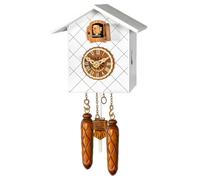 Horloge coucou moderne blanc quadrillé à pile Disponibilité : Expédié sous 2 semaines couleur : Mouvement standard