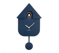 Horloge Karlsson - Horloge murale moderne Cuckoo Bleu foncé