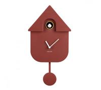 Horloge Coucou moderne H40cm - Present Time - Rouge -