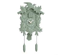 Horloge coucou murale avec carillon horaire, mouvement silencieux pour chambre d'enfant, salon, couloir, décoration d'intérieur (T52, vert)