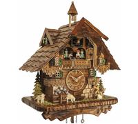 Horloge coucou musical bucheron roue du moulin