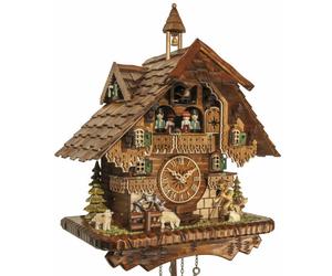 Horloge coucou musical bucheron roue du moulin