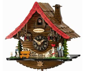 Horloge coucou musical chalet Heidi 25 cm