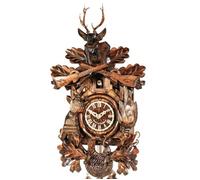 Horloge coucou traditionnel 1 jour thème chasse Hauteur : 26 cm