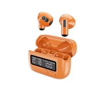 Horloge CréAtive Portable TWS ÉCouteurs Sans Fil Semi-Intra-Auriculaires Tactile Gaming Esports Casque Longue PortéE-Orange