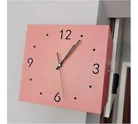 Horloge D’Angle Moderne, Horloge Murale Double Face, Horloge Murale Simple à Deux Faces du Salon, Pas De Perforation élégant Coin Ensoleillé, D, Without Light