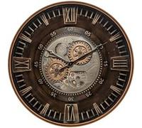 Atmosphera Horloge mécanique Yoni métal Marron Ø59 cm