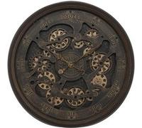 Horloge D76 méca rouages Alban Atmosphera Marron effet vieilli G
