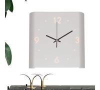 Horloge d'angle télécommandée: horloge murale LED multicolore avec 3 modes d'éclairage | Décoration de maison contemporaine Montage sans effort pour salon, chambre et bureau - affichage