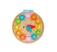 Horloge d'apprentissage en Bois multilingue + comptage + Couleurs