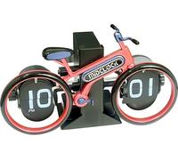 Horloge de Bureau Bicyclette Décor Vintage Horloge de Table Mécanique Numérique Horloge Tourne Page Vélo Fonctionne sur piles Petite Horloge Idées Cadeaux Choses Cool pour Maison Chambre Bureau