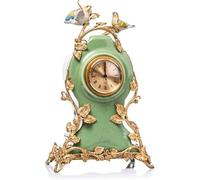 Horloge de Bureau Mécanique en Laiton à Piles Décor Vintage Salon Chambre Bureau à Domicile Horloge Style Antique