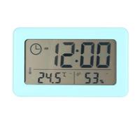 Horloge de bureau numérique grand écran avec affichage température et heure 12/24H, support inclinable, horloge digitale précise pour bureau, chambre, cuisine, étude, télétravail