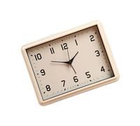 Horloge de bureau sans tic-tac avec mécanisme silencieux, affichage à grands chiffres, minimaliste, fonctionne avec des piles, alarme analogique pour étudiant, salle d'étude