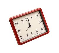 Horloge de bureau sans tic-tac avec mécanisme silencieux, affichage à grands chiffres, minimaliste, fonctionne avec des piles, alarme analogique pour étudiant, salle d'étude