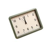 Horloge de bureau sans tic-tac avec mécanisme silencieux, affichage à grands chiffres, minimaliste, fonctionne avec des piles, alarme analogique pour étudiant, salle d'étude