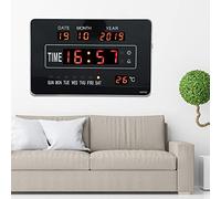 Horloge de Calendrier, Affichage de la température de l'heure de l'horloge de Calendrier électronique numérique Multifonctionnel Prise UE 110-220 V