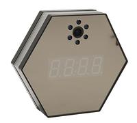 Horloge de Caméra Cachée, Caméra de Surveillance Intelligente 1080p, Caméra WiFi sans Fil à Vision Nocturne avec Lumière de Couleur pour la Surveillance de la Maison et du Bureau