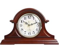 Horloge de cheminée à quartz silencieuse - Horloge décorative sans tic-tac pour salon et chambre à coucher - Pièce décorative élégante pour décoration d'intérieur