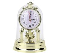 Horloge de cheminée bureau silencieuse style rétro européen, sans tic-tac