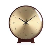 Horloge de cheminée en bois - Silencieuse - Horloge décorative à piles pour salon, chambre à coucher, bureau - Design bois massif